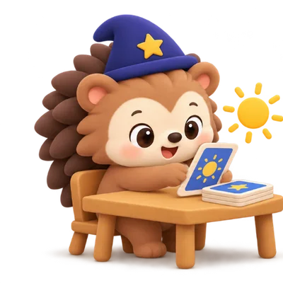 Brix studying at a desk